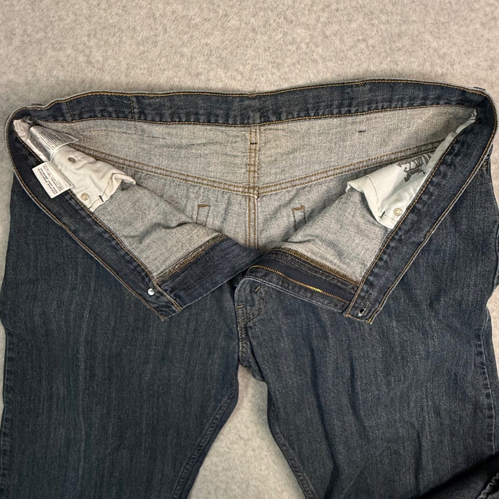 Levi's 559 Relaxed Straight Jeans Mens 42x27 Dark Wash Denim Blue Pants - Picture 9 of 16